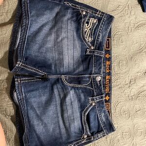 2000s Rock revival Jean shorts.